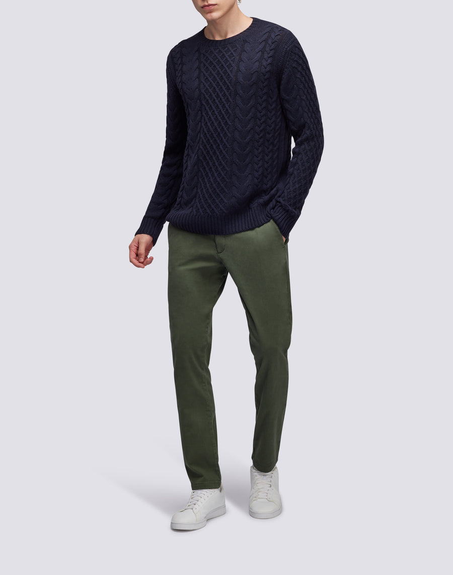 Sundek maglione a girocollo misto cashmere M354KIWS100-00700 Negozio