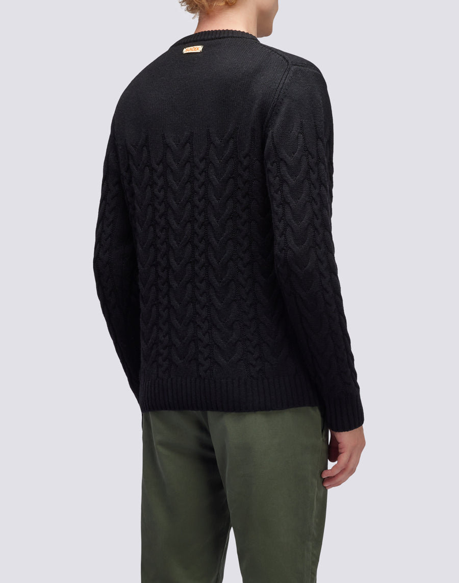 Sundek maglione a girocollo misto cashmere M355KIWS100-00400 In Saldo