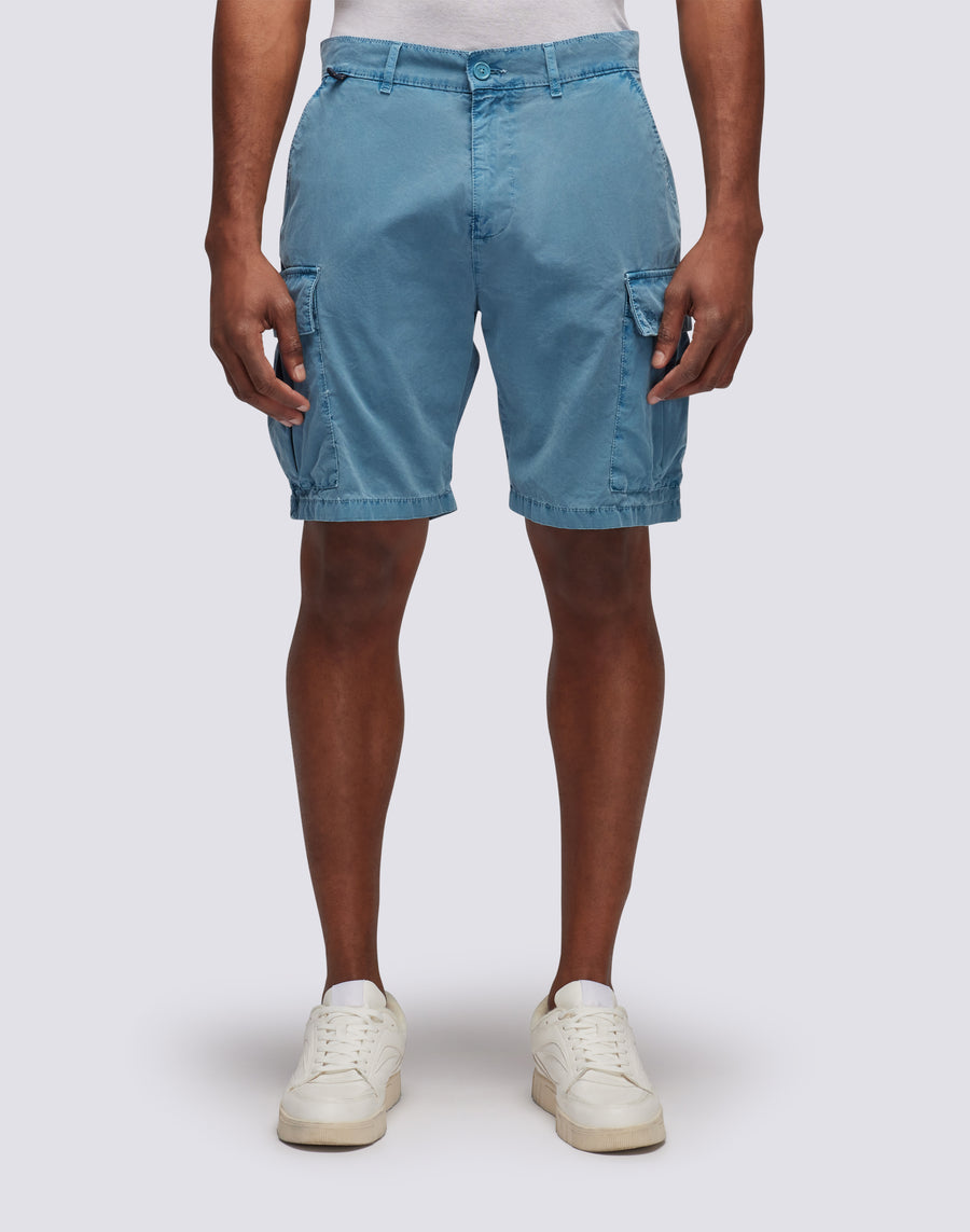 Sundek SHORTS CARGO IN TESSUTO TINTO IN CAPO CON ARCOBALENO m248wkpp900-a2601 Nuovo