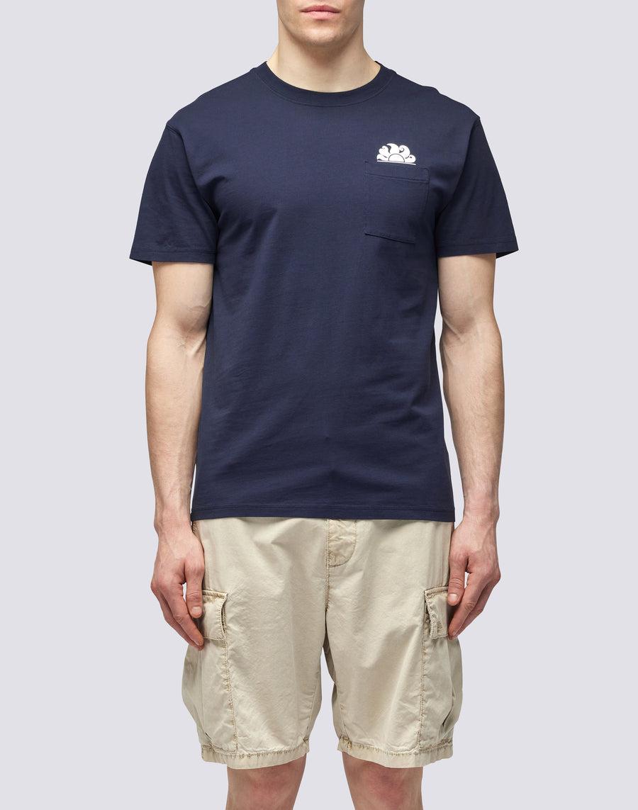 Sundek T-SHIRT CON TASCA m609tej7800-00701 Qualità