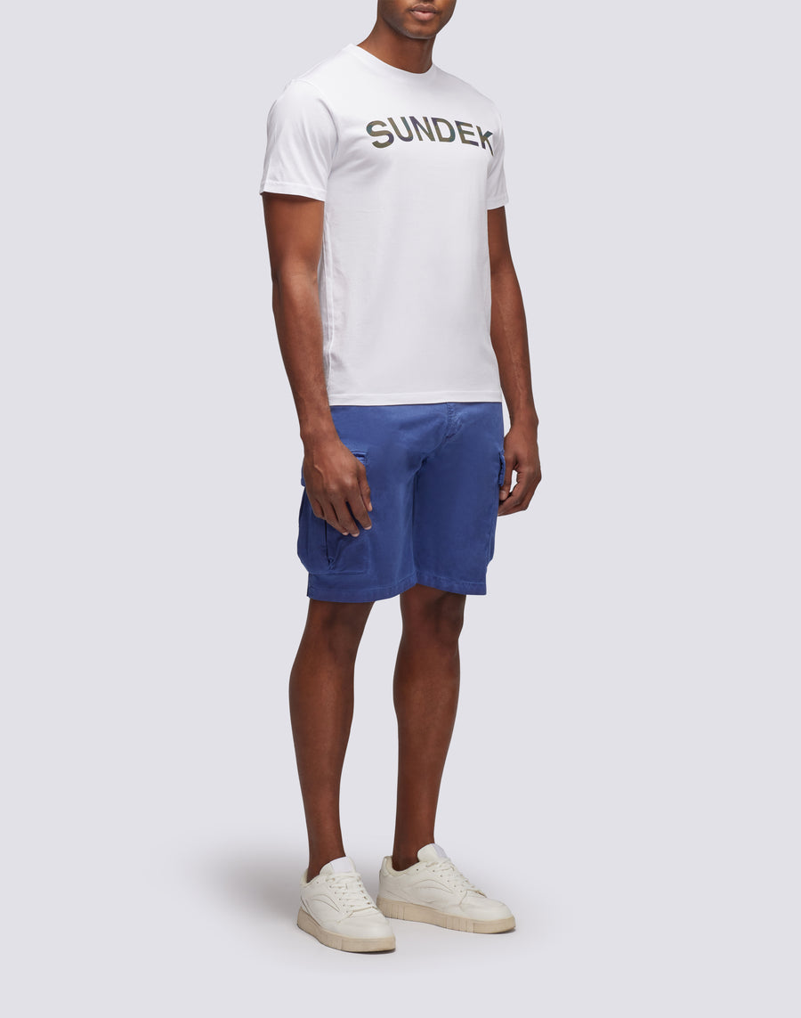 Sundek walkshort in twill di cotone m229wktw100-00700 Vendita
