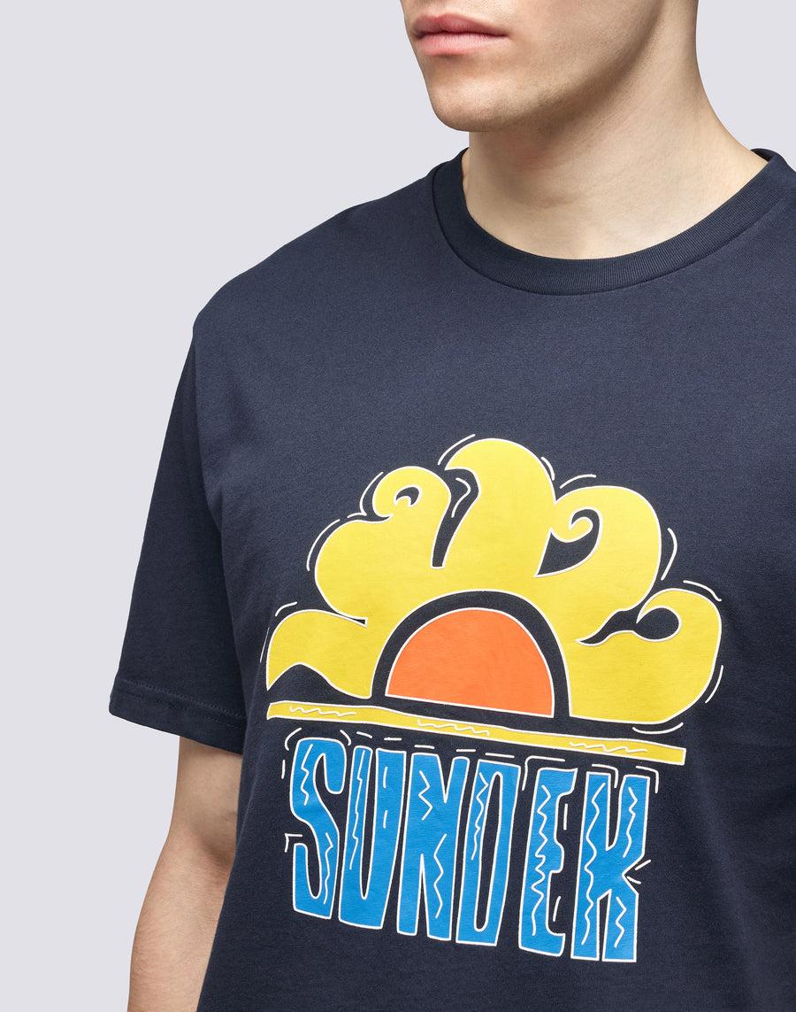 Sundek T-SHIRT SUNDEK LOGO m614tejr900-00701 Acquista Ora