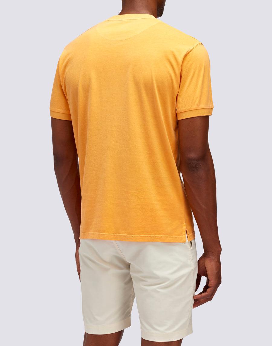 Sundek T-SHIRT NEW DEY GIROCOLLO TINTO CAPO CON LOGO m108tej78tc-a3301 Consegna Veloce
