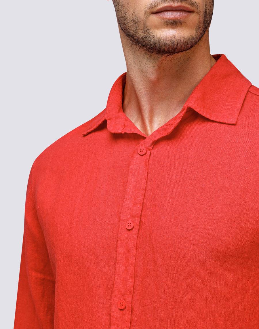 Sundek CAMICIA LINO m820shli7tc-30900 Vendita Economica