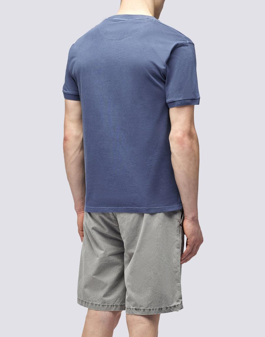 Sundek T-SHIRT NEW DEY GIROCOLLO TINTO CAPO CON LOGO m108tej78tc-00701 Qualità Garantita