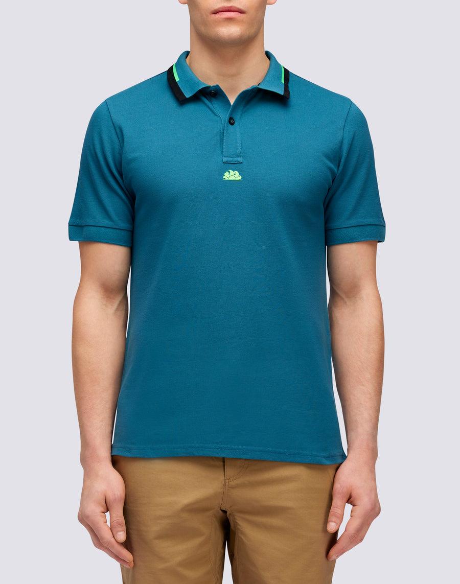 Sundek POLO IN COTONE PIQUET COMBINATO m997plpq500-a3401 Promozione Limitata