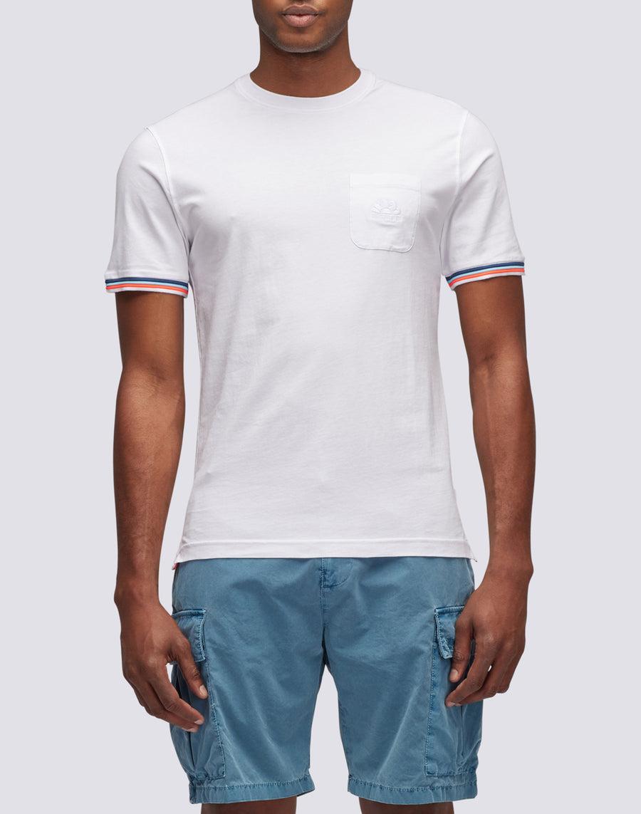 Sundek t-shirt finn girocollo con taschino M775TEJ7800-00634