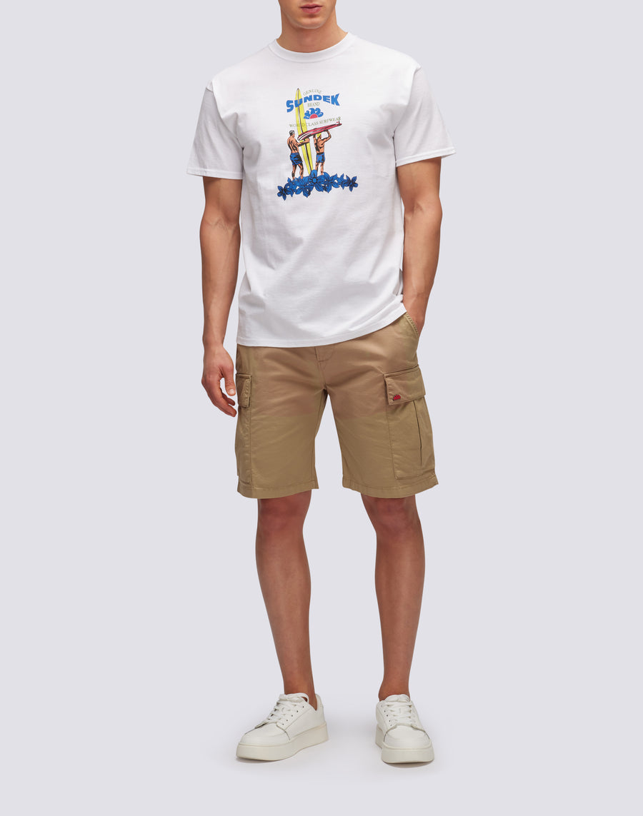 Sundek T-SHIRT HERITAGE SUNDEK PRINT m639tejy300-00600 Economico