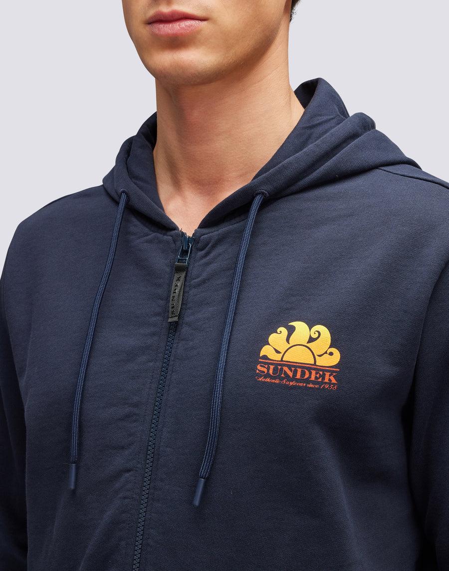 Sundek felpa in cotone con cappuccio M145JHF7700-00700 Online