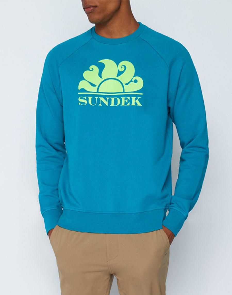 Sundek felpa a girocollo con logo M138JHF7700-69401 Saldi