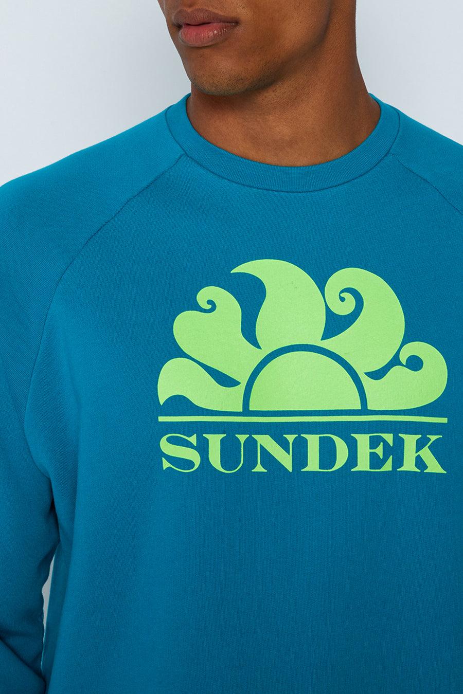 Sundek felpa a girocollo con logo M138JHF7700-69401 Saldi