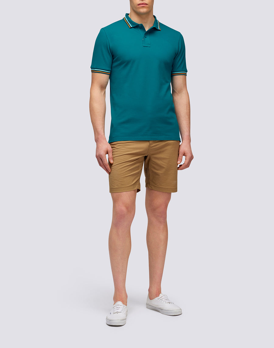Sundek POLO BRICE IN COTONE PIQUET CON DETTAGLI TRICOLOR m779plj6500-01203 Saldi Di Fabbrica