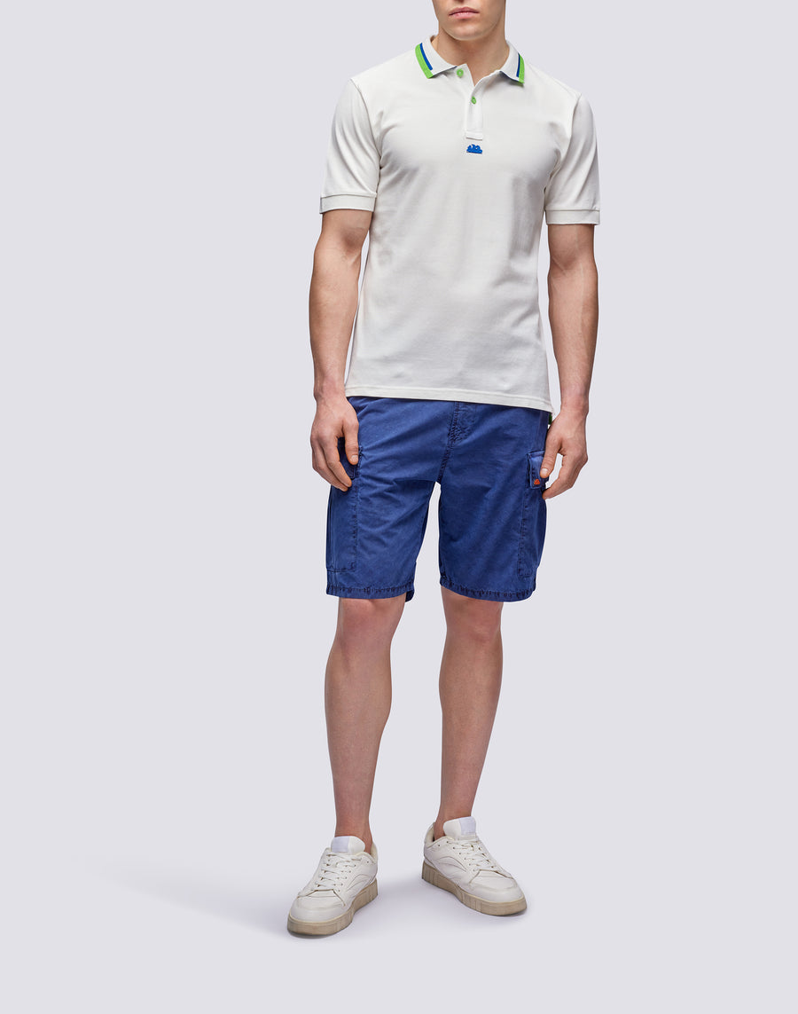 Sundek POLO IN COTONE PIQUET COMBINATO m997plpq500-03901 Nuova