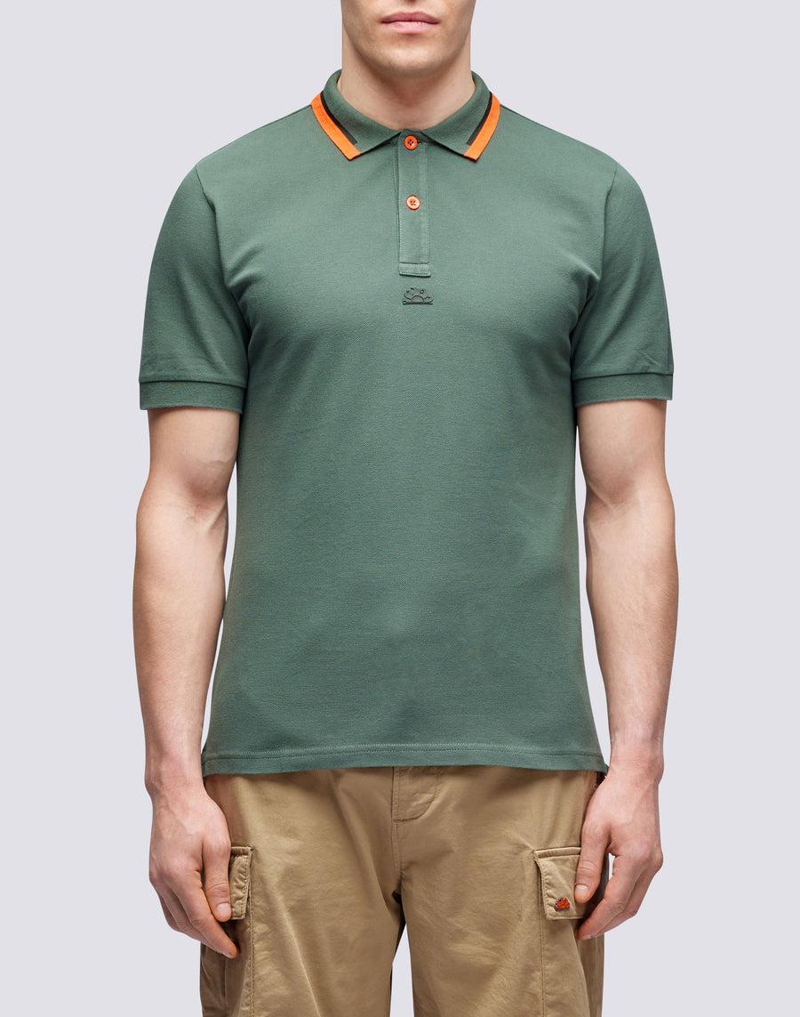 Sundek POLO IN COTONE PIQUET COMBINATO m997plpq500-a2701