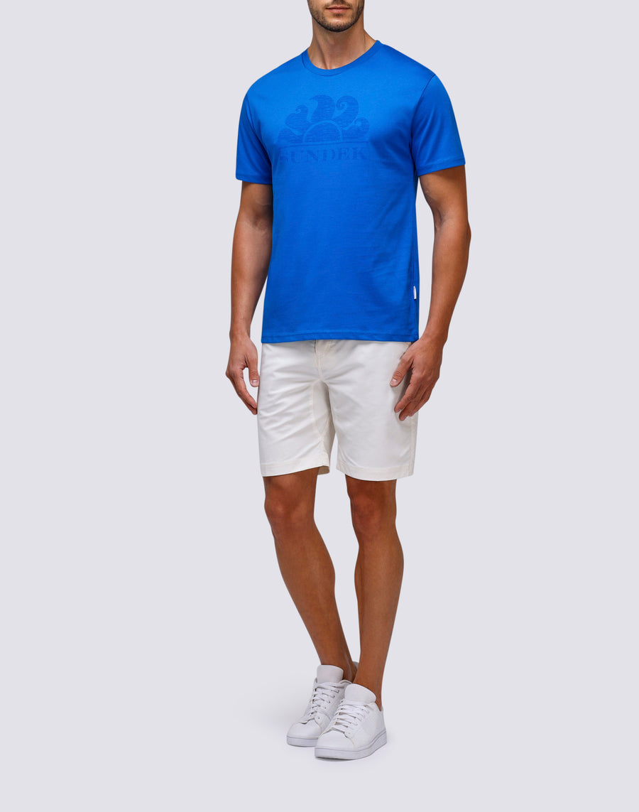 Sundek T-SHIRT MANICHE CORTE CON LOGO m021tej78ot-a2200 Negozi Online