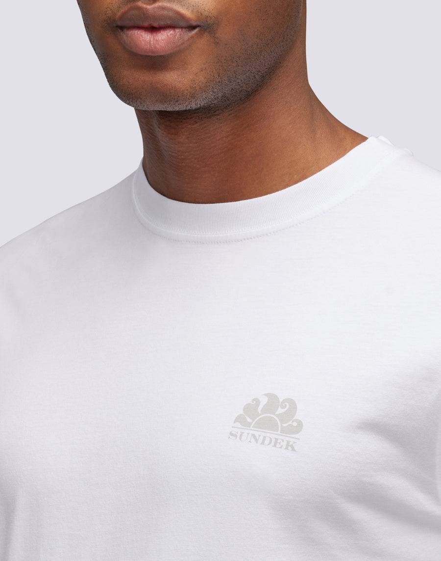 Sundek t-shirt girocollo con logo M129TEJ78OT-00600