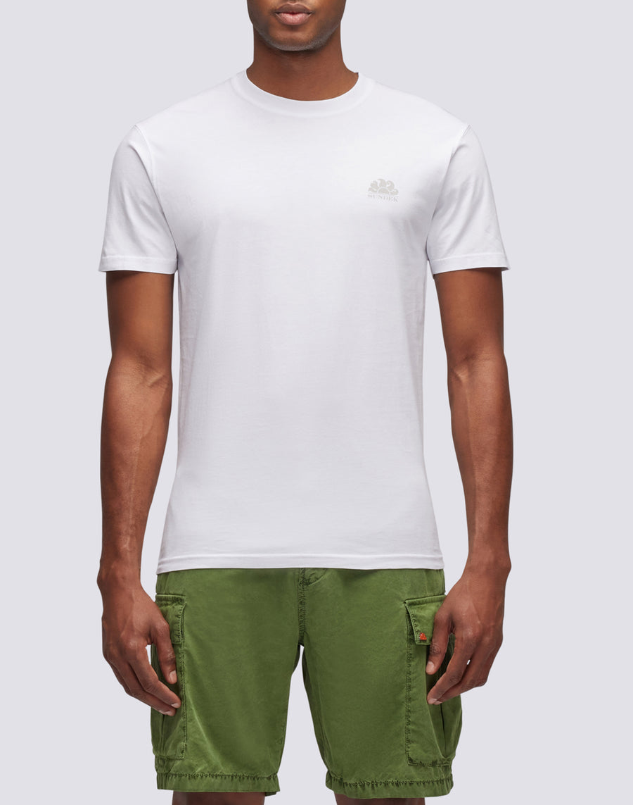 Sundek t-shirt girocollo con logo M129TEJ78OT-00600 Shopping Online