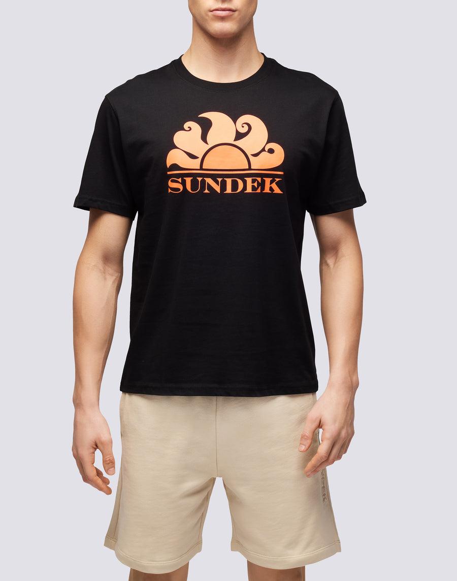 Sundek T-SHIRT GIROCOLLO CON STAMPA LOGO m021tej7800-00402 Online