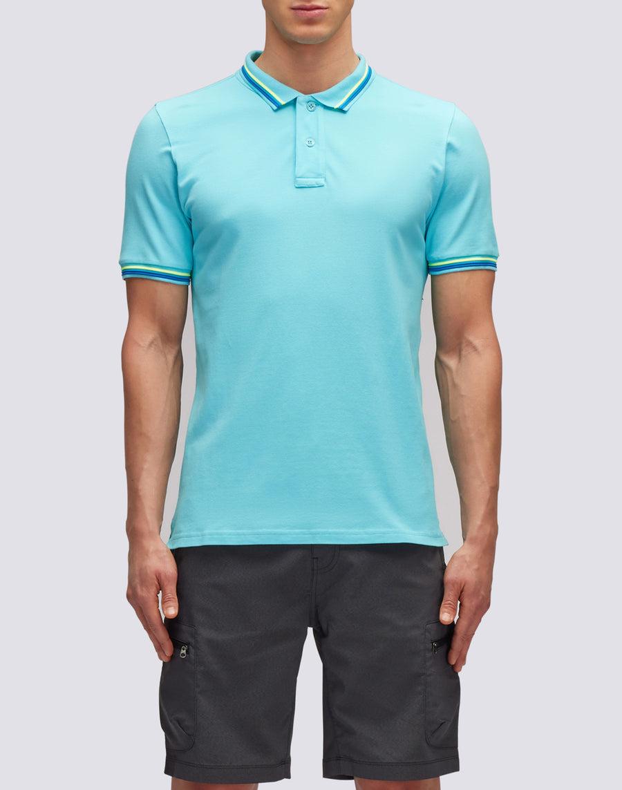 Sundek POLO BRICE IN COTONE PIQUET CON DETTAGLI TRICOLOR m779plj6500-05202 Offerte