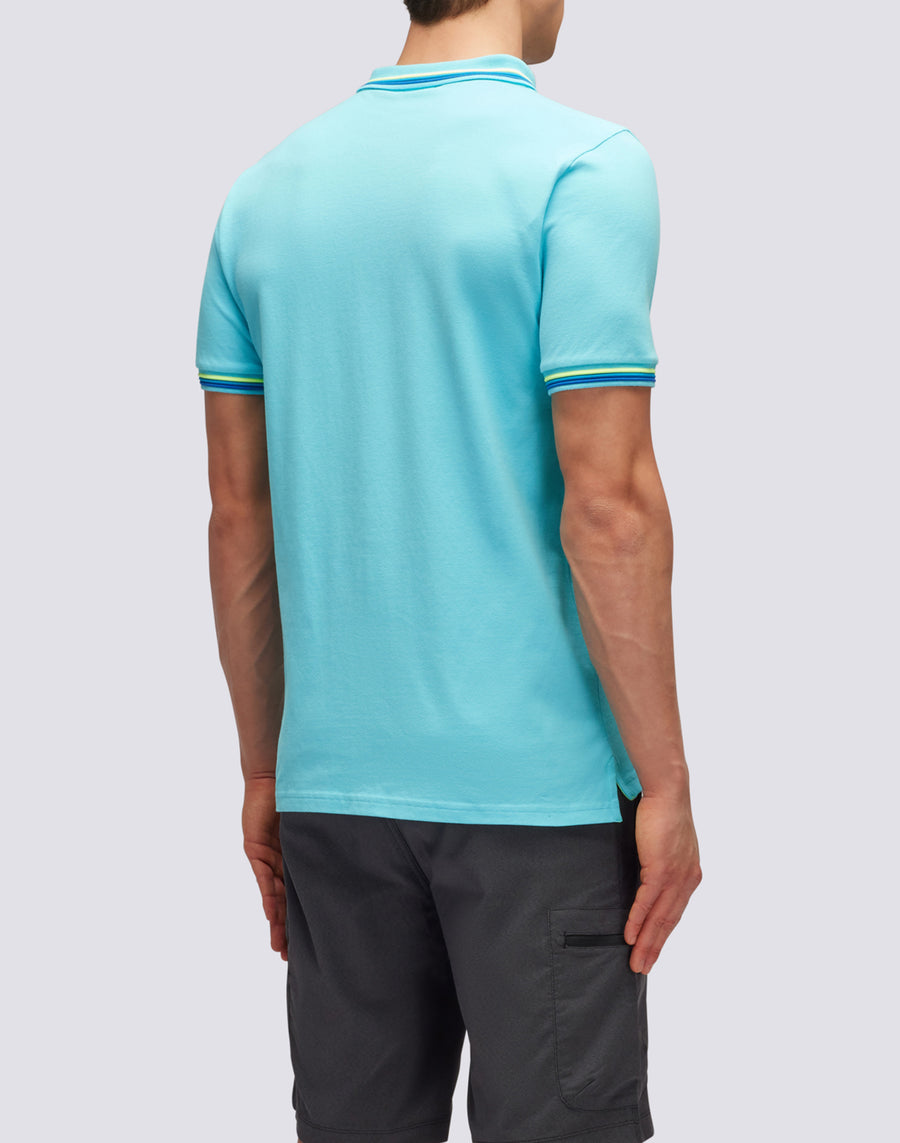 Sundek POLO BRICE IN COTONE PIQUET CON DETTAGLI TRICOLOR m779plj6500-05202 Offerte
