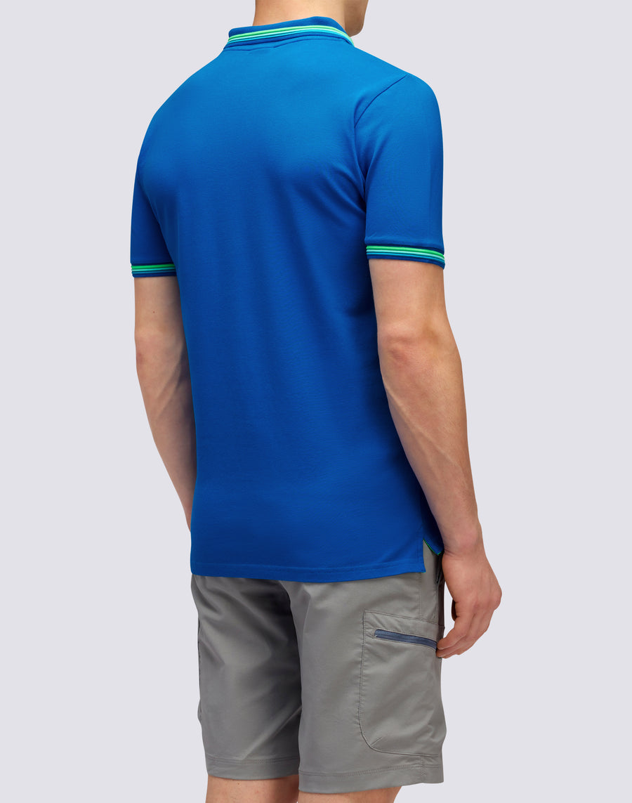 Sundek POLO BRICE IN COTONE PIQUET CON DETTAGLI TRICOLOR m779plj6500-a2201 Vendita Calda
