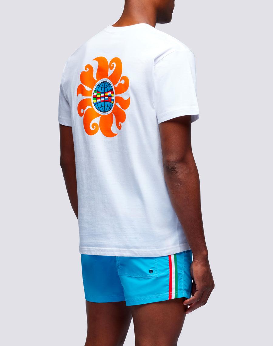 Sundek t-shirt uomo in cotone capsule flag m669tesj500-00400 Affare Del Giorno
