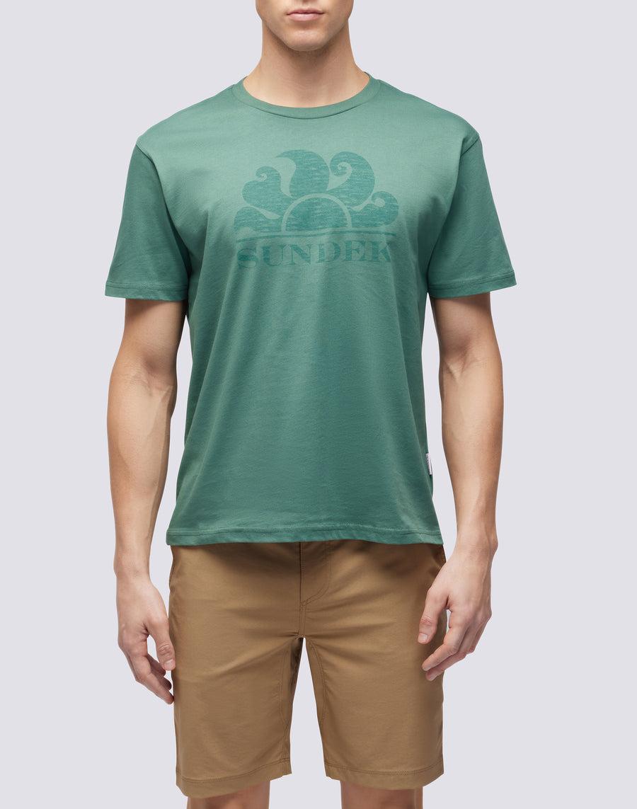 Sundek T-SHIRT MANICHE CORTE CON LOGO m021tej78ot-a1600 Sconto
