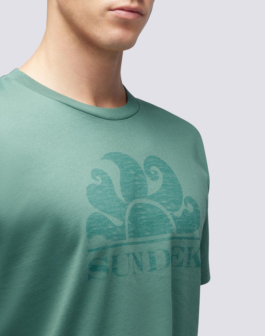 Sundek T-SHIRT MANICHE CORTE CON LOGO m021tej78ot-a1600 Sconto