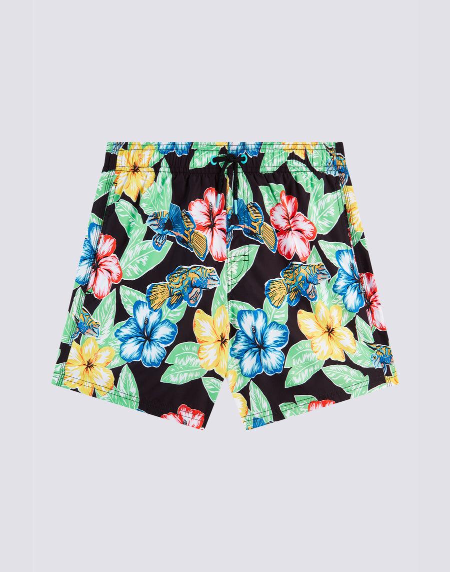 Sundek costume da bagno corto vita elasticata repreve® con stampa animal fish m504bdrt3kt-089kt In Linea