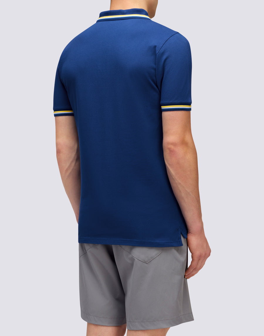 Sundek POLO BRICE IN COTONE PIQUET CON DETTAGLI TRICOLOR m779plj6500-a1701 Consegna Veloce