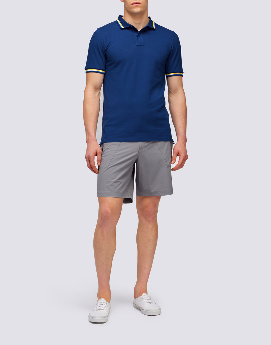 Sundek POLO BRICE IN COTONE PIQUET CON DETTAGLI TRICOLOR m779plj6500-a1701 Consegna Veloce