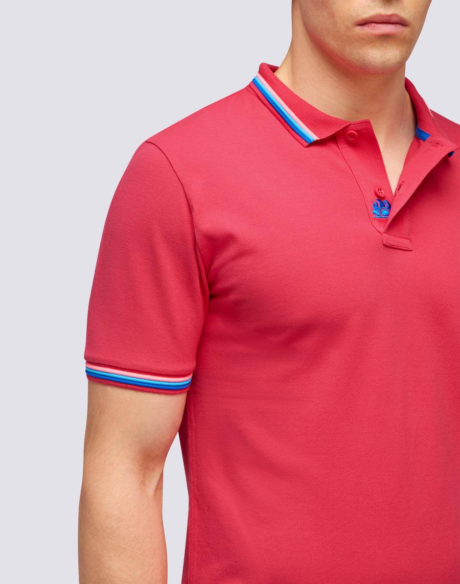 Sundek POLO BRICE IN COTONE PIQUET CON DETTAGLI TRICOLOR m779plj6500-69203 Fino Al -60%