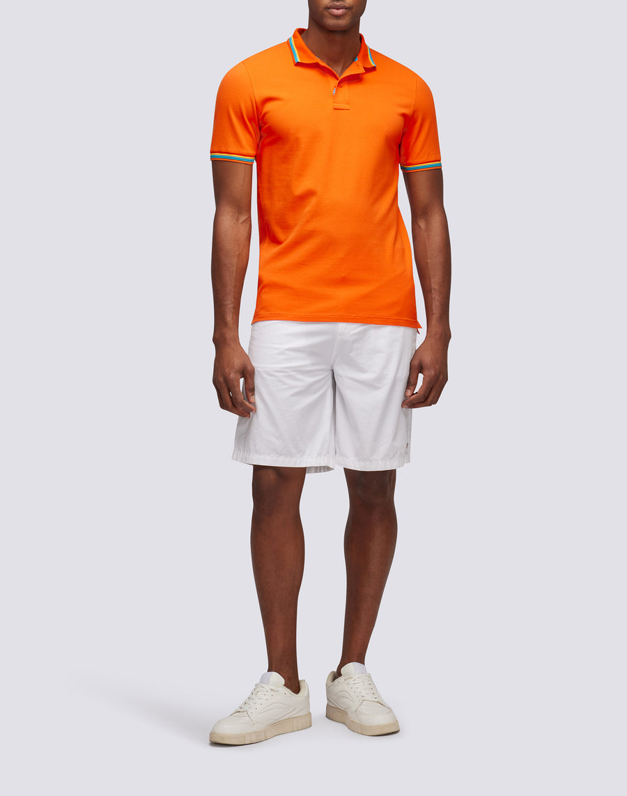 Sundek POLO BRICE IN COTONE PIQUET CON DETTAGLI TRICOLOR m779plj6500-55002 Affare Del Giorno