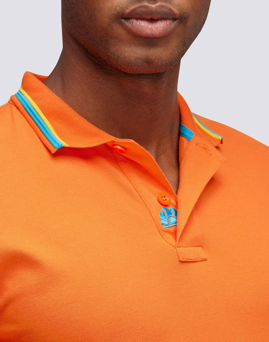Sundek POLO BRICE IN COTONE PIQUET CON DETTAGLI TRICOLOR m779plj6500-55002 Affare Del Giorno