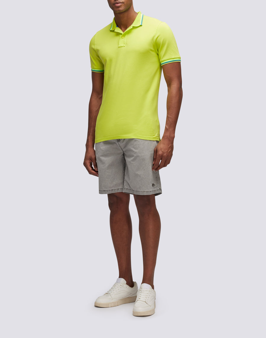 Sundek POLO BRICE IN COTONE PIQUET CON DETTAGLI TRICOLOR m779plj6500-69101 Offerta