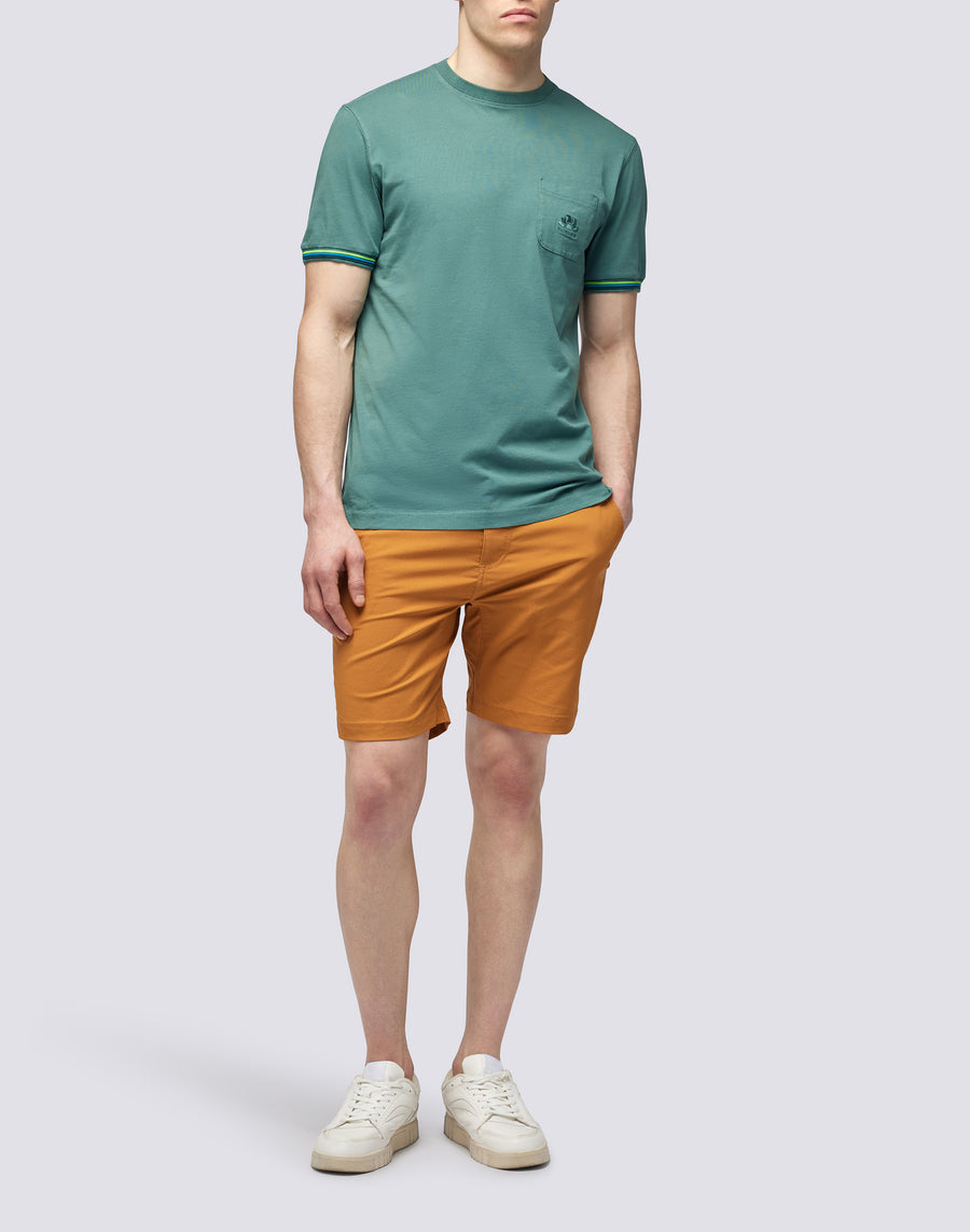 Sundek T-SHIRT FINN GIROCOLLO CON TASCHINO m775tej7800-a1601 In Linea