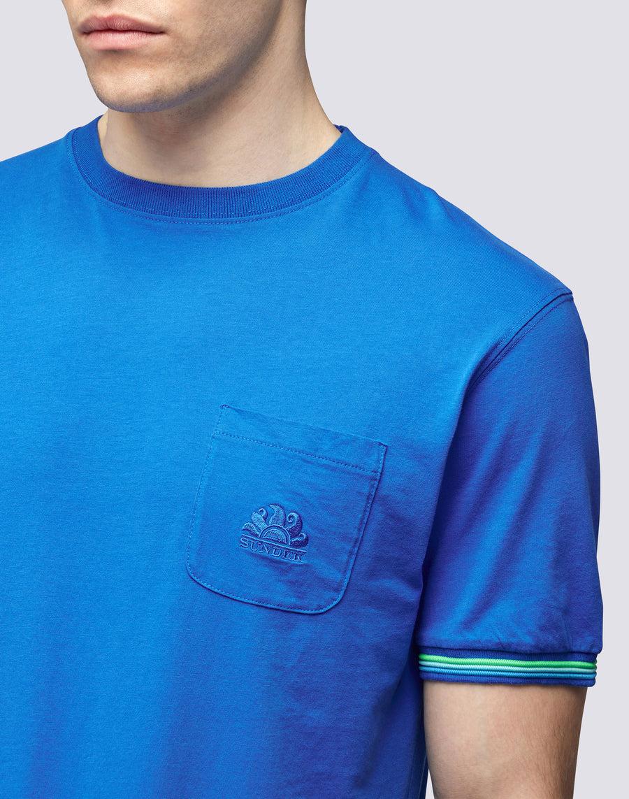 Sundek T-SHIRT FINN GIROCOLLO CON TASCHINO Soddisfazione Garantita