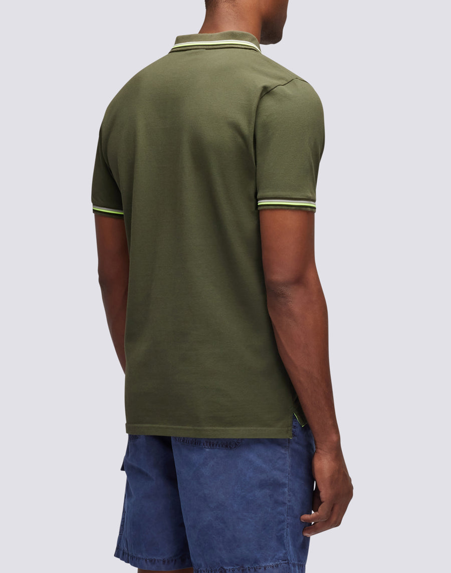Sundek polo brice in cotone piquet con dettagli tricolor M779PLJ6500-30208 Moda