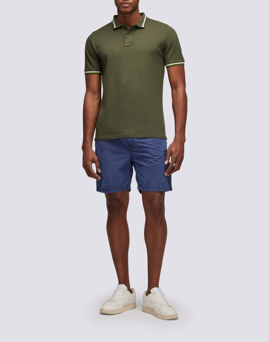 Sundek polo brice in cotone piquet con dettagli tricolor M779PLJ6500-30208 Moda