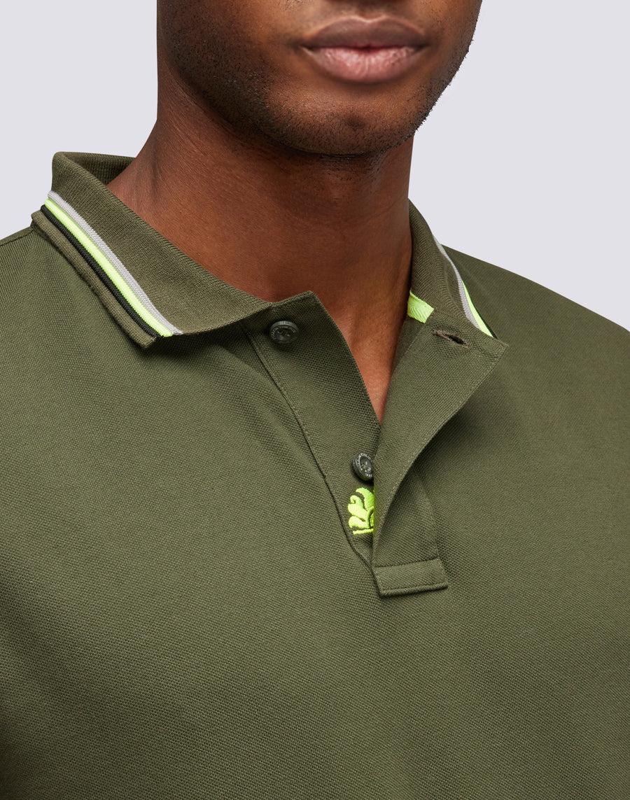 Sundek polo brice in cotone piquet con dettagli tricolor M779PLJ6500-30208 Moda
