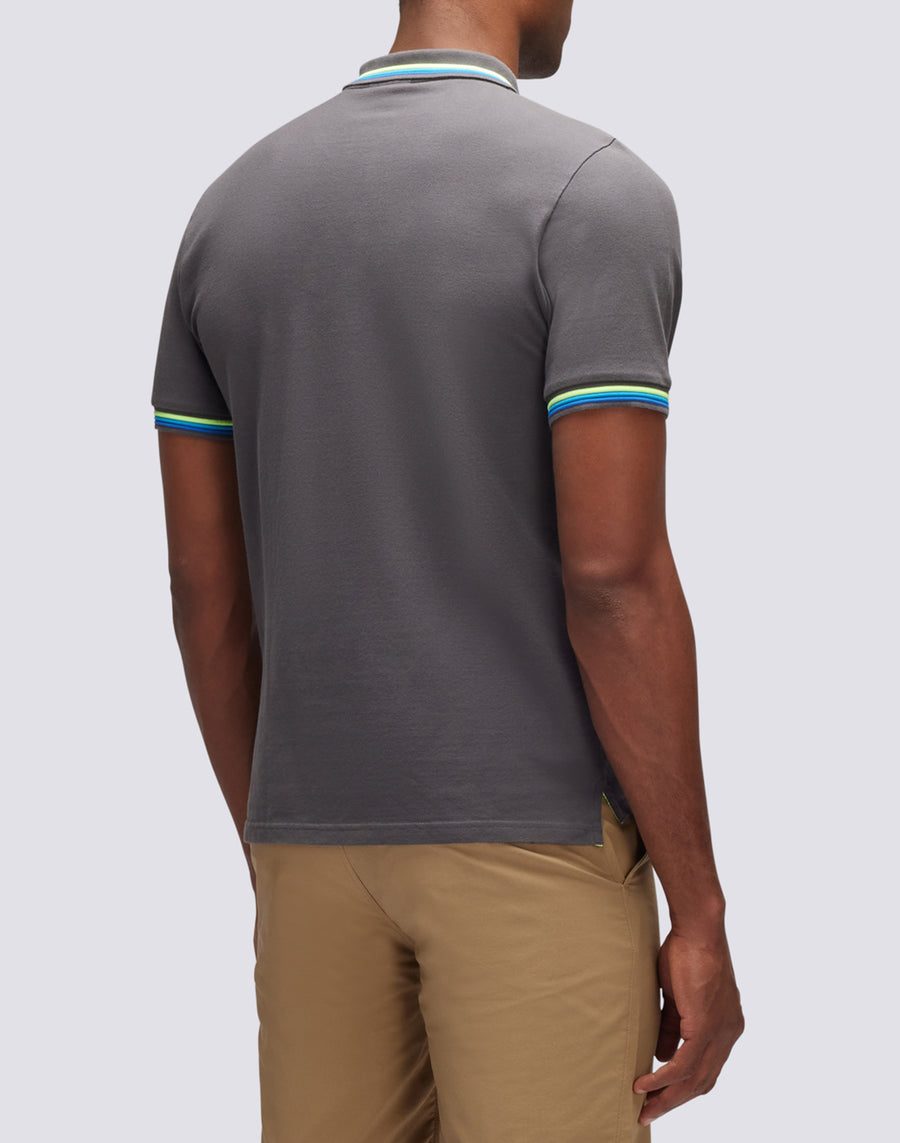 Sundek polo brice in cotone piquet con dettagli tricolor M779PLJ6500-10317 Italia