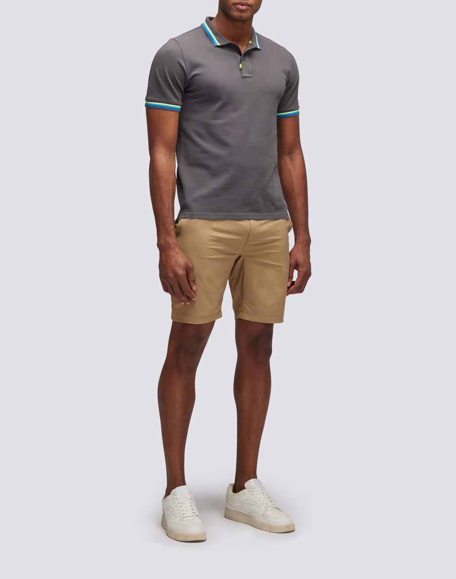 Sundek polo brice in cotone piquet con dettagli tricolor M779PLJ6500-10317 Italia