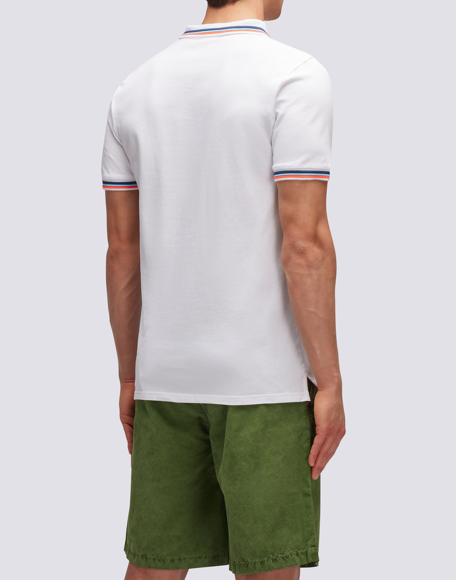 Sundek polo brice in cotone piquet con dettagli tricolor M779PLJ6500-00634 In Linea