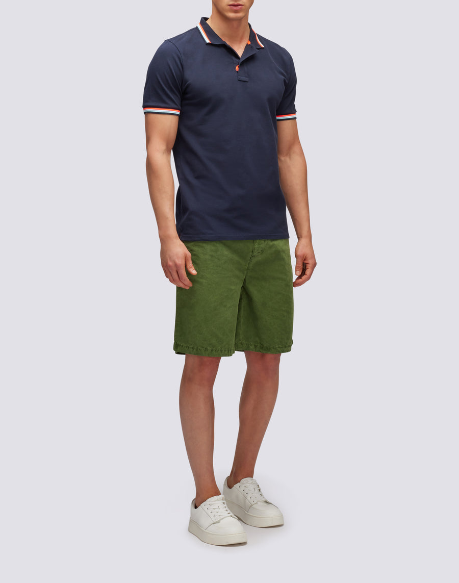 Sundek polo brice in cotone piquet con dettagli tricolor M779PLJ6500-00724 Qualità