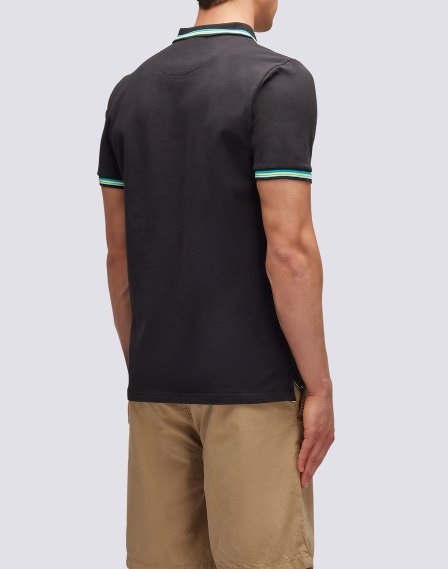 Sundek polo brice in cotone piquet con dettagli tricolor M779PLJ6500-00435 Promozione