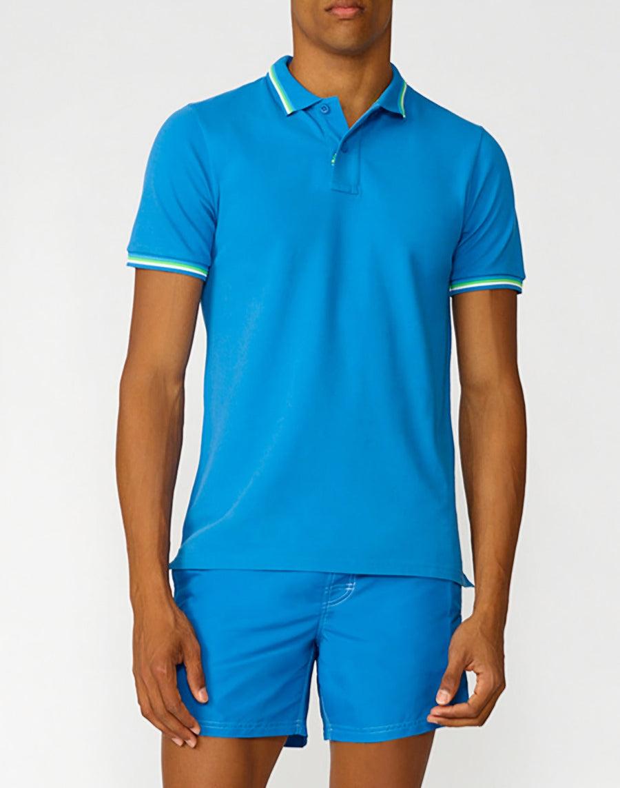 Sundek polo brice in cotone piquet con dettagli tricolor M779PLJ6500-08908 Spedizione Gratuita