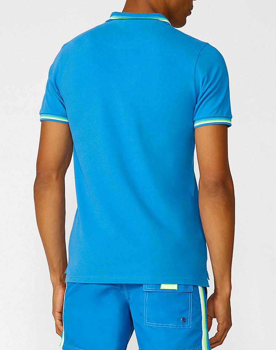 Sundek polo brice in cotone piquet con dettagli tricolor M779PLJ6500-08908 Spedizione Gratuita