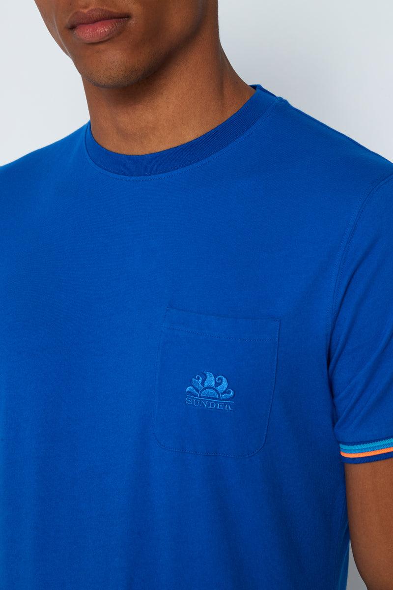 Sundek t-shirt finn girocollo con taschino M775TEJ7800-67502 Acquista Ora