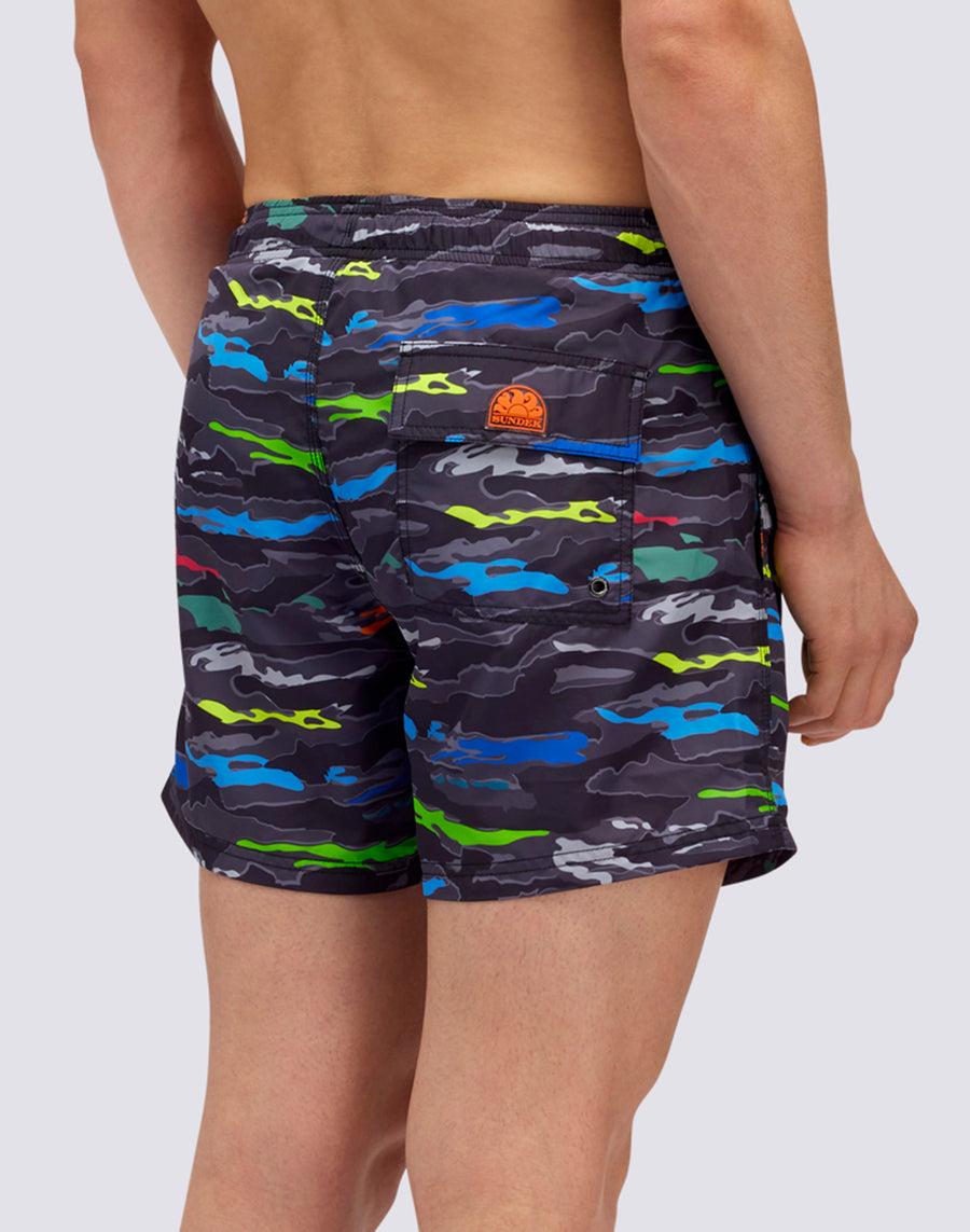 Sundek COSTUME HAPPY CAMOU PRINT m633bdrt43h-0043h Nuova