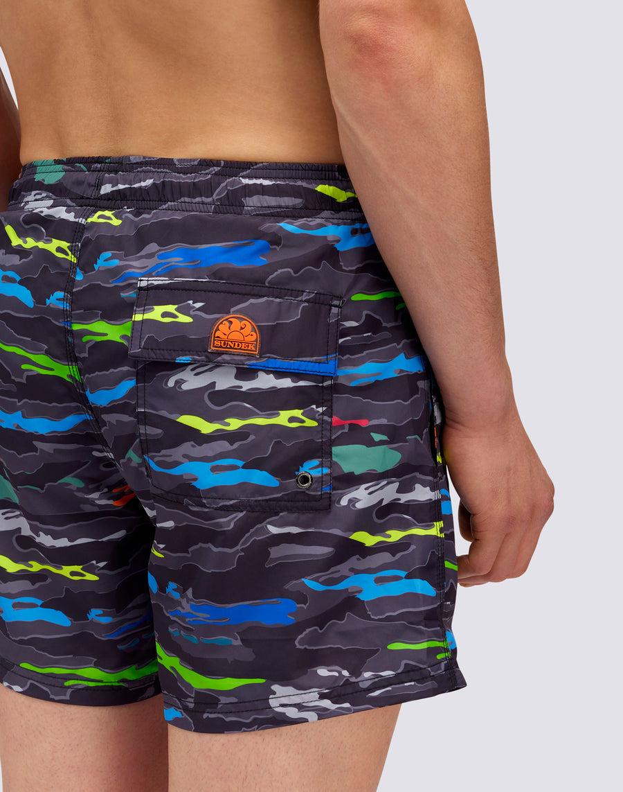 Sundek COSTUME HAPPY CAMOU PRINT m633bdrt43h-0043h Nuova